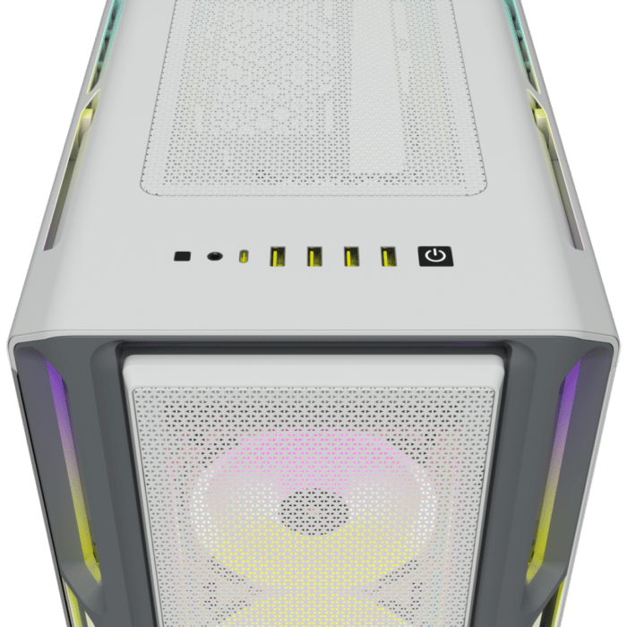 Corsair iCUE 5000T RGB White Top View