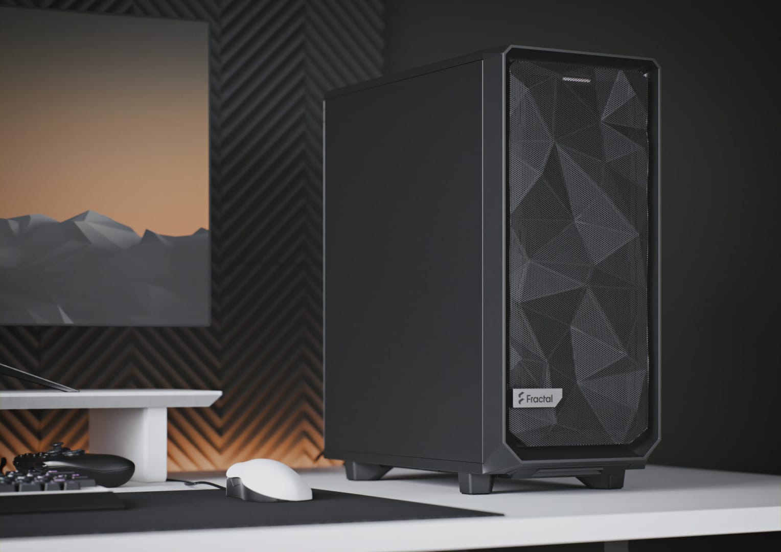 Fractal Design Meshify 2 Compact Black Solid Cover View