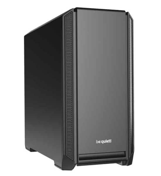 Be Quiet! Silent Base 601 Black Angled Front View
