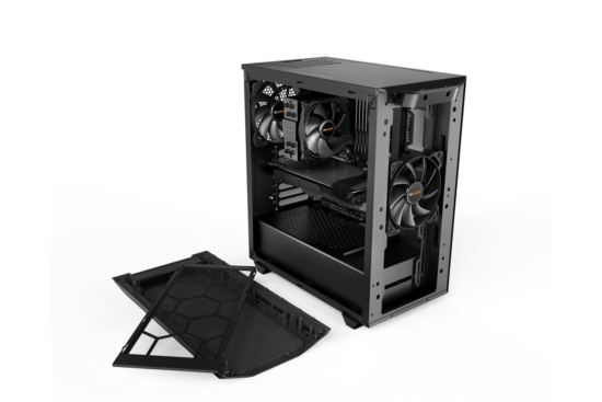 Be Quiet! Pure Base 500 Black TG Angled Fans View