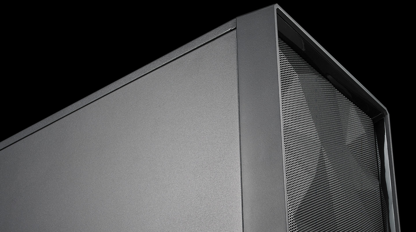 Fractal Design Meshify C Black Solid Cover View