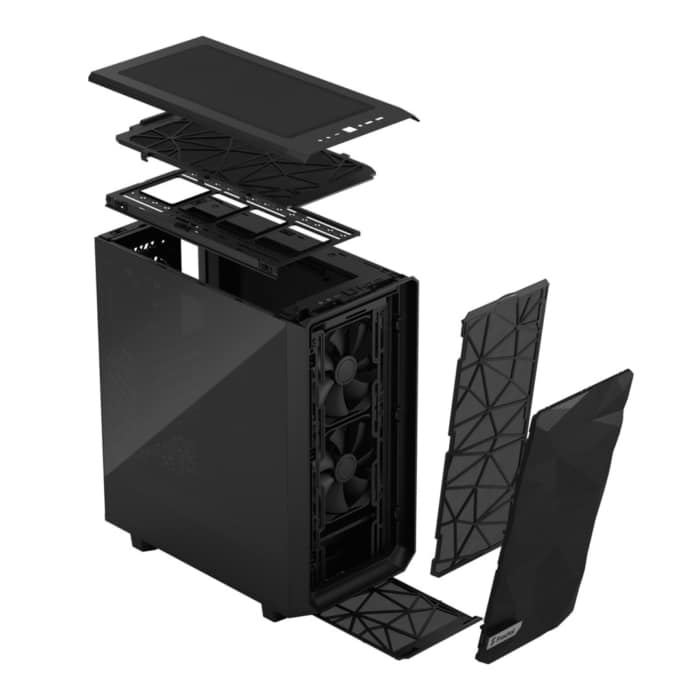 Fractal Design Meshify 2 Compact Dark TG Angled Front View