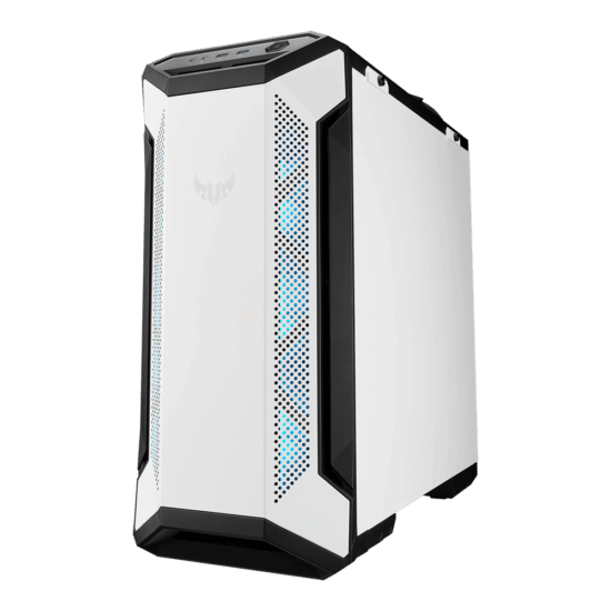 Asus TUF Gaming GT501 White Angled Front View