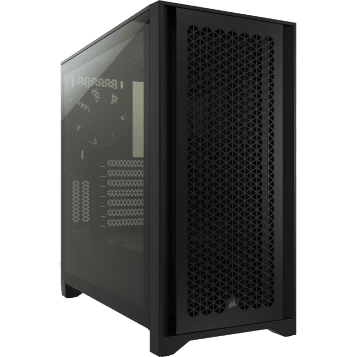 Corsair 4000D Airflow Black Angled Front View