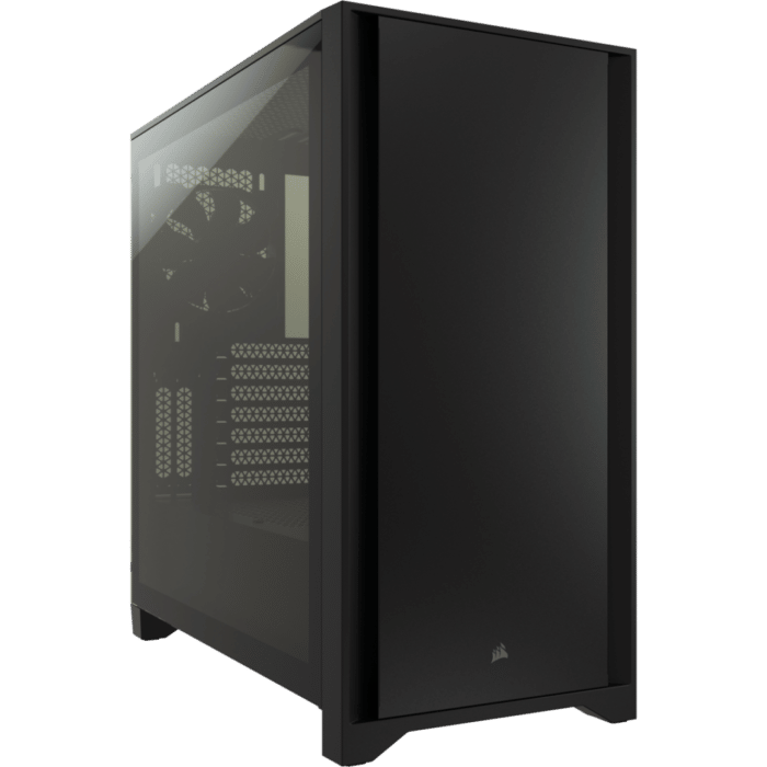 Corsair 4000D Black Angled Front View