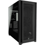 Corsair 5000D Airflow Black Angled Front View