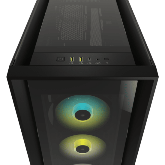 Corsair iCUE 5000X RGB Black Top View