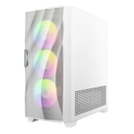 Antec DF700 FLUX RGB White Angled Front View