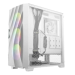 Antec DF700 FLUX RGB White Angled Side View