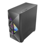 Antec DF800 FLUX RGB Black Angled Top Side View