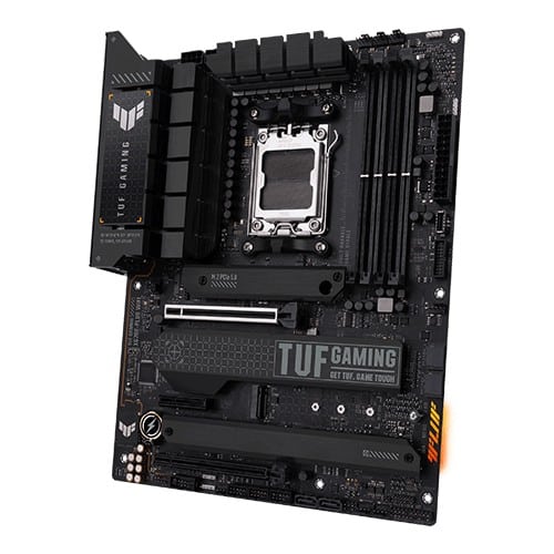 ASUS TUF Gaming X670E-Plus WiFi Angled Front View