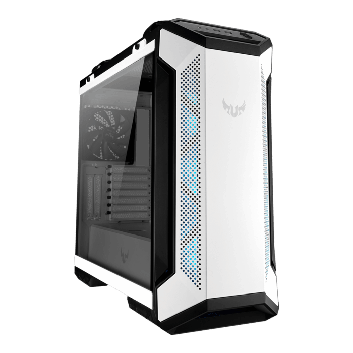 Asus TUF Gaming GT501 White Angled Front View