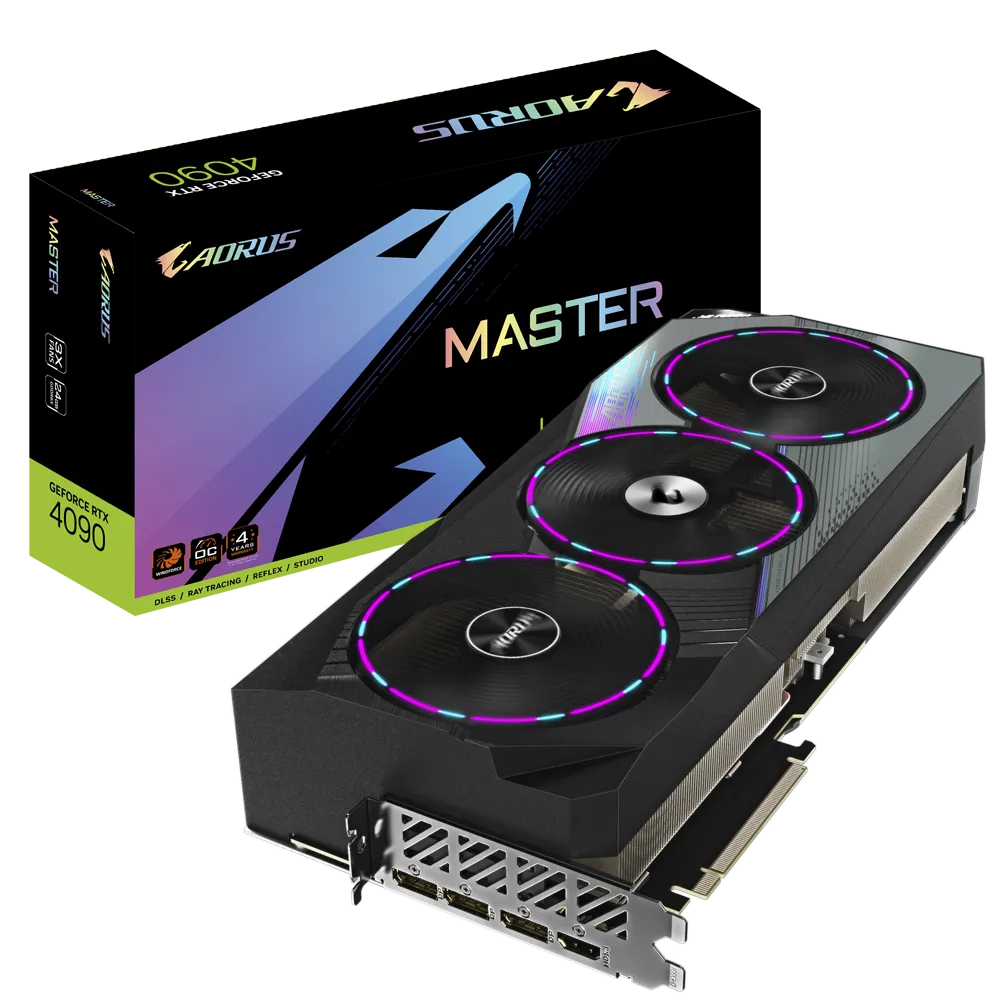 Gigabyte AORUS NVIDIA GeForce RTX 4090 MASTER 24GB Box View