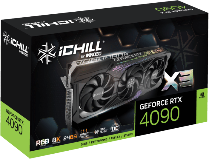 Inno3D NVIDIA GeForce RTX 4090 ICHILL X3 Box View