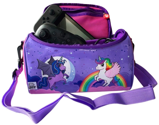 Unicorn Friends Carry All Deluxe Storage Case Open Front View