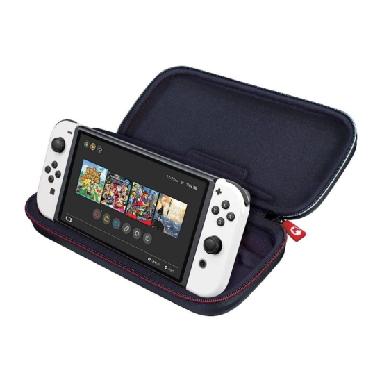Mario Kart World Deluxe Travel Case Stand View