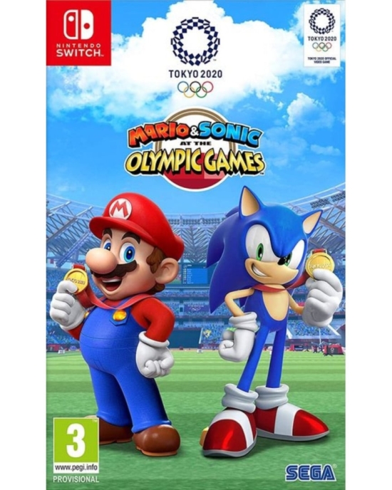 Mario & Sonic At The Olympic Games Tokyo 2020 Box Art NSW