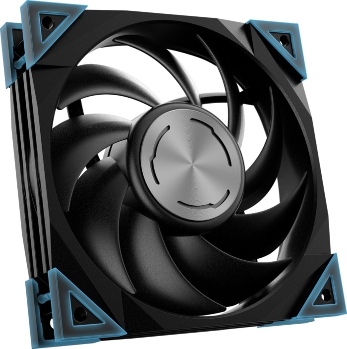 MSI NVIDIA GeForce RTX 4090 SUPRIM LIQUID X 24GB GDDR6X Radiator Fan View