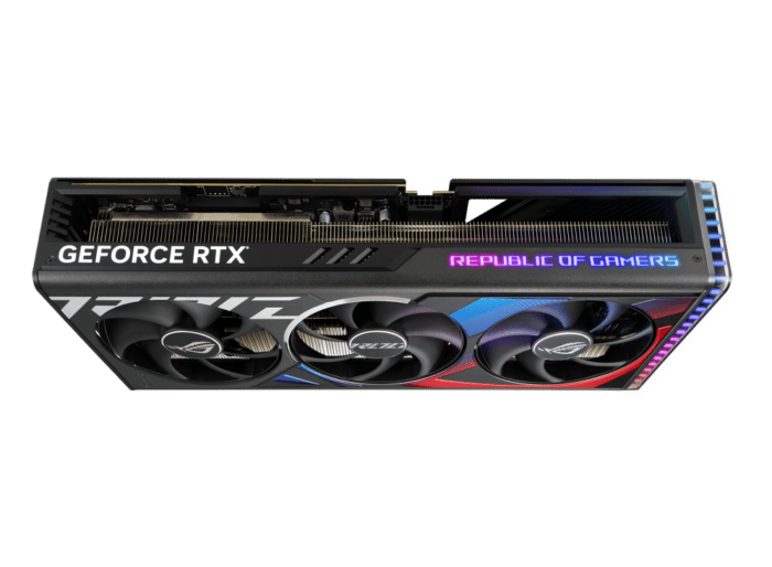 ASUS ROG Strix NVIDIA GeForce RTX 4090 OC Edition 24GB Angled Side View