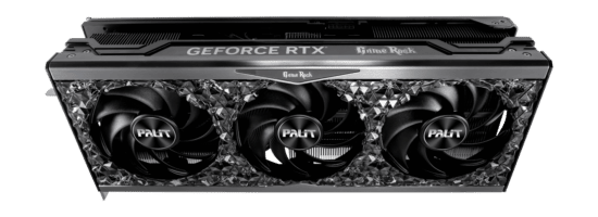 Palit NVIDIA GeForce RTX 4090 GameRock Angled Vertical View