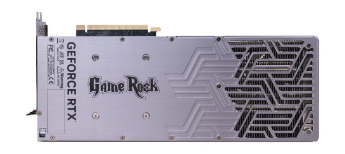 Palit NVIDIA GeForce RTX 4090 GameRock Backplate View