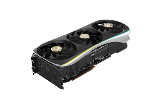 Zotac NVIDIA GeForce RTX 4090 AMP Extreme AIRO Angled Front View