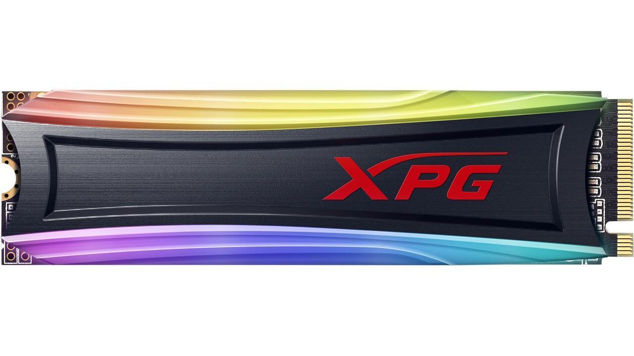 ADATA XPG Spectrix S40G RGB 256GB Flat Front View