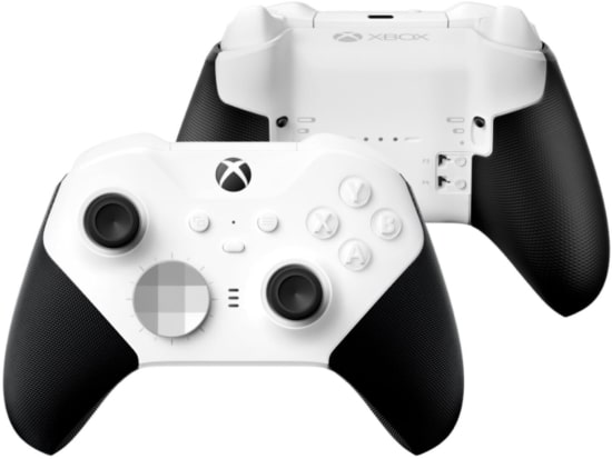 Xbox Elite Series 2 Core Wireless Controller - White Front Rear View