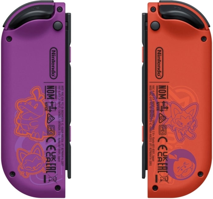 Nintendo Switch – OLED Model Pokémon Scarlet & Violet Edition Joy-Cons Rear View