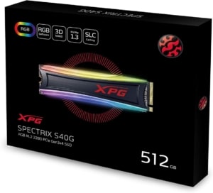 ADATA XPG Spectrix S40G RGB 512GB Box View