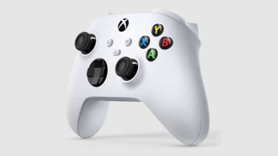 Xbox Wireless Controller - Robot White Angled Front View