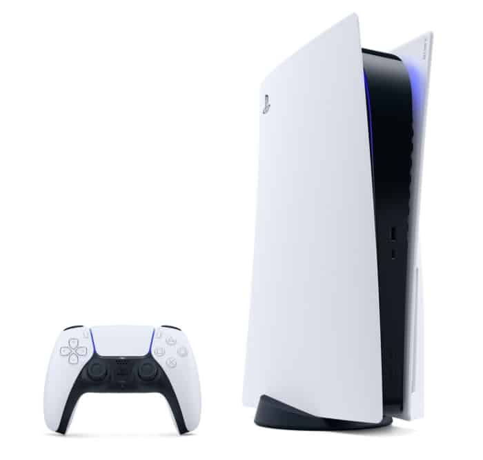 SONY PlayStation 5 Console Disc Edition Angled Front View