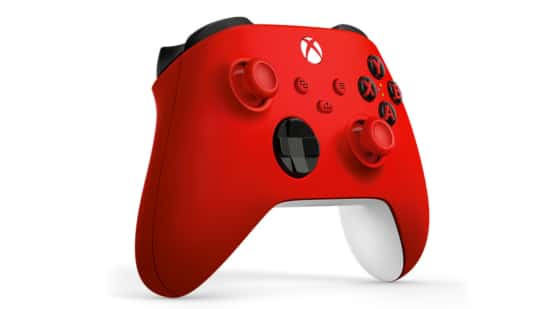 Xbox Wireless Controller - Pulse Red Angled Front View