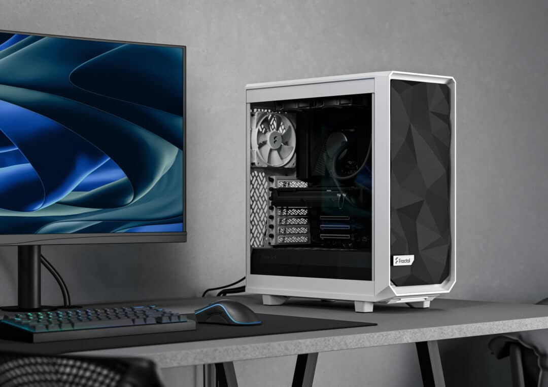 Fractal Design Meshify 2 Compact Lite White TG Cover View