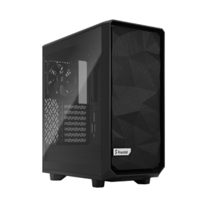 Fractal Design Meshify 2 Compact Lite Black TG Angled Front View