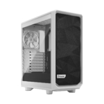 Fractal Design Meshify 2 Compact Lite White TG Angled Front View