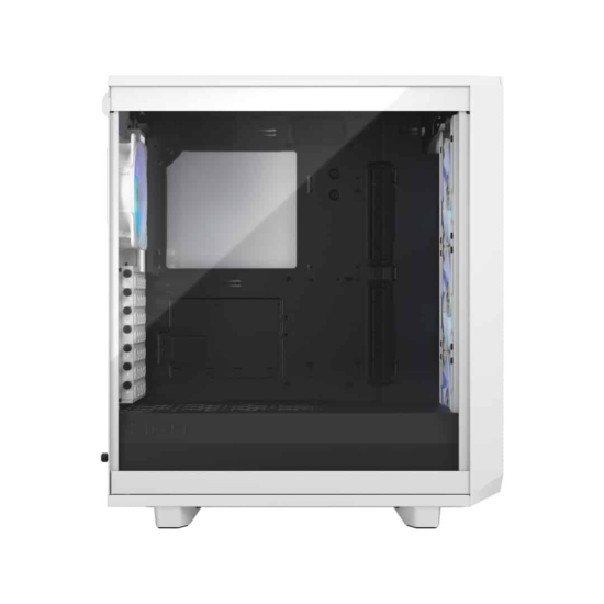 Fractal Design Meshify 2 Compact RGB White TG Side View