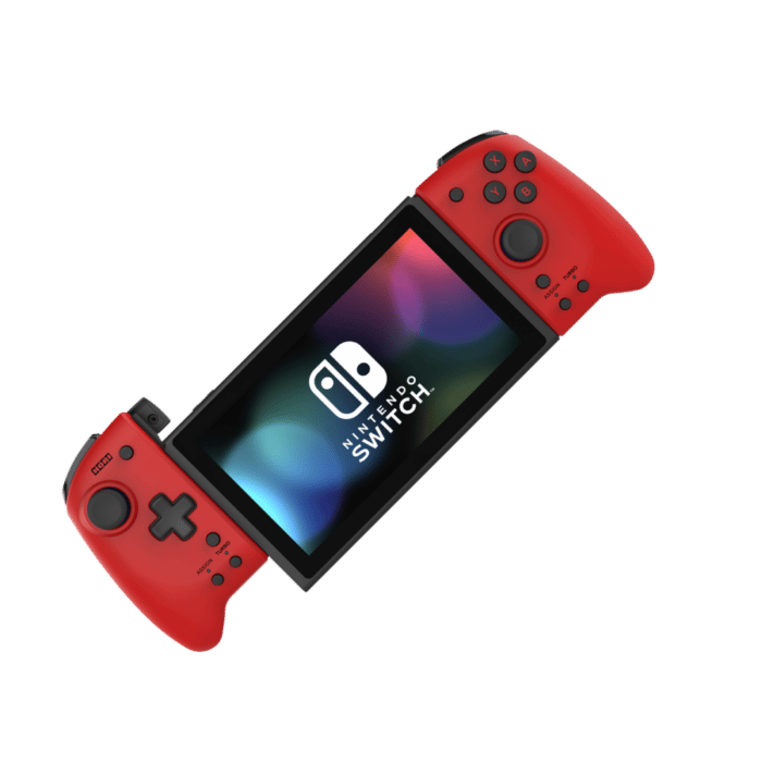 HORI Nintendo Switch Red Split Pad Pro Angled Front View