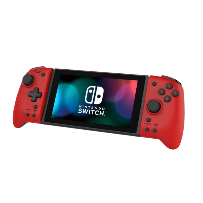 HORI Nintendo Switch Red Split Pad Pro Angled Front View