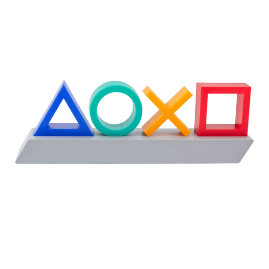 PlayStation Retro Icons Light Flat Front View