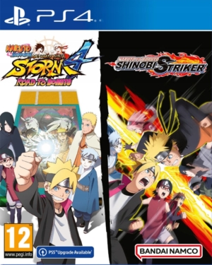Naruto Shippuden: Ultimate Ninja Storm 4 - Road to Boruto + Naruto to Boruto: Shinobi Striker Compilation Box Art PS4