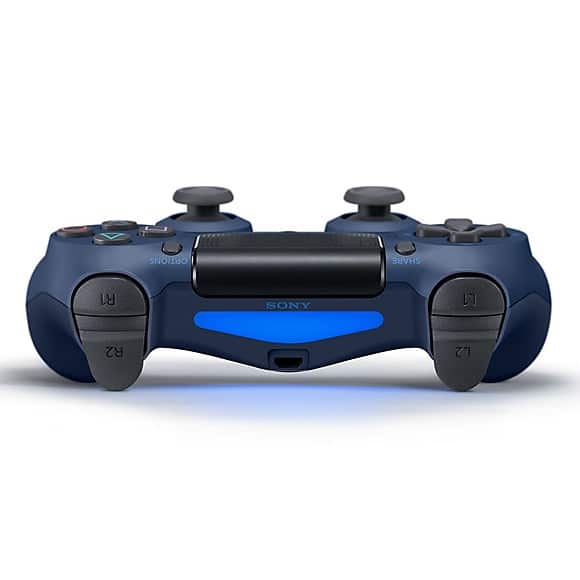 Sony PS4 Midnight Blue Dualshock 4 Wireless Controller Rear View