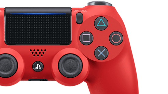 Sony PS4 Magma Red Dualshock 4 Wireless Controller Buttons View