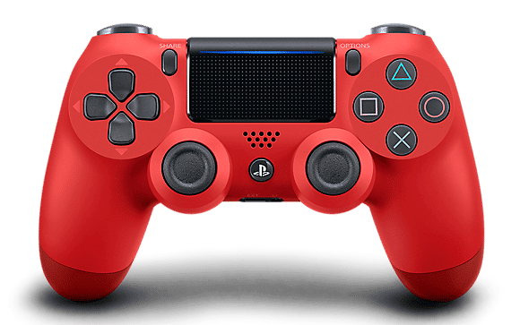 Sony PS4 Magma Red Dualshock 4 Wireless Controller Flat Front View