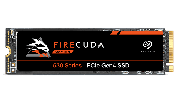 Seagate FireCuda 530 1TB without Heatsink Flat Front View