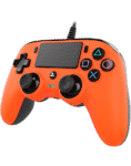 Nacon Wired Compact Controller - Orange Angled Front View