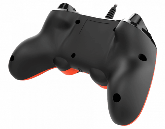 Nacon Wired Compact Controller - Orange Angled Rear View