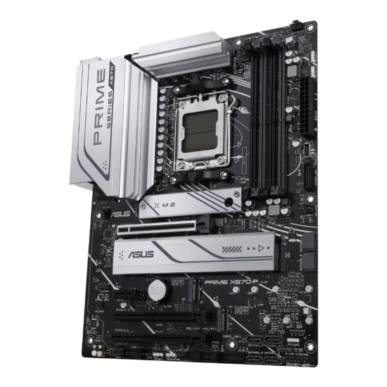ASUS Prime X670-P Angled Front View