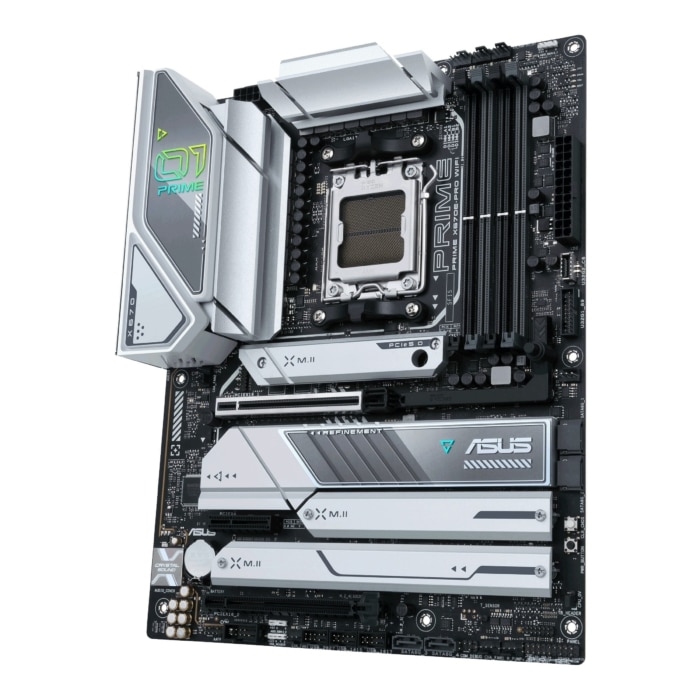 ASUS Prime X670E-PRO WIFI Angled Front View
