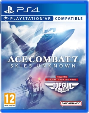 Ace Combat 7: Skies Unknown - Top Gun: Maverick Edition Box Art PS4